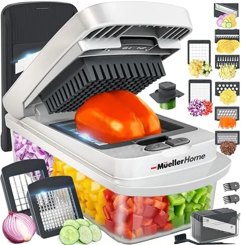 Mueller Pro-Series 10-in-1 Vegetable Chopper and Mandoline Slicer