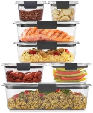 Rubbermaid Brilliance Food Storage Containers, 14 Piece