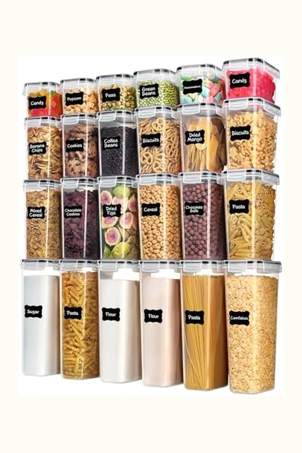 The $32 Pantry Reset: 24 Matching Containers, Zero Bag Clips